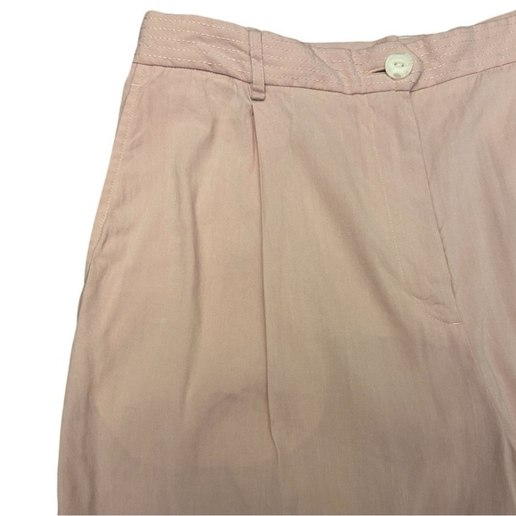 Rag & Bone Ivy Linen Blend Light Pale Pink High Waisted Wide Leg Pants Size 12 - Picture 7 of 16